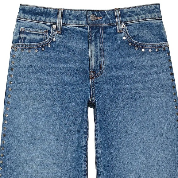 VS Pink Jeans Studded Wide-Leg - Picture 8 of 8